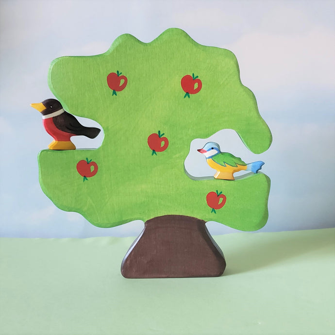 Apple Tree with Birds - set of 3 - Holztiger