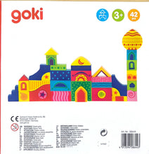 Wooden castle building blocks