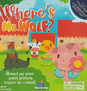 Where is Mr.Wolf? Wooden Board game