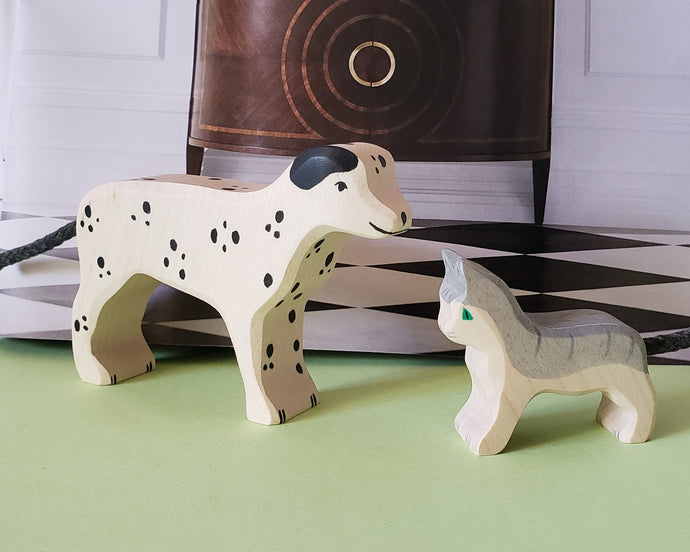 Pets Cat and Dog! -Holztiger-Set of 2