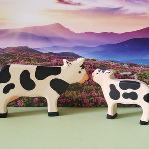 Cow and Calf2-Holztiger- Set of 2