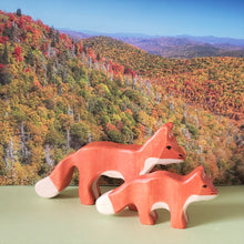 Fox with pup-Set of 2-Holztiger