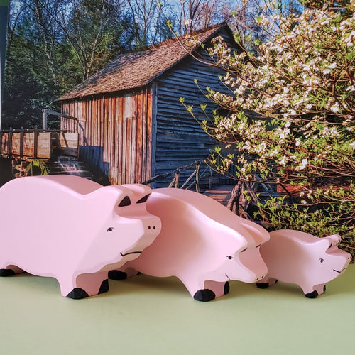 Pig family-Set of 3-Holztiger