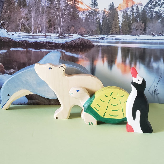 Sea animals set4-Set of 4-Holztiger