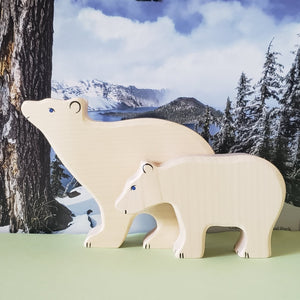 Polar bear family - set of 2 - Holztiger