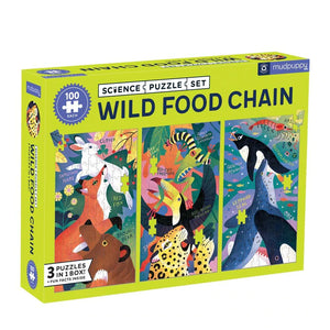 Wild Food Chain Science Puzzle Set
